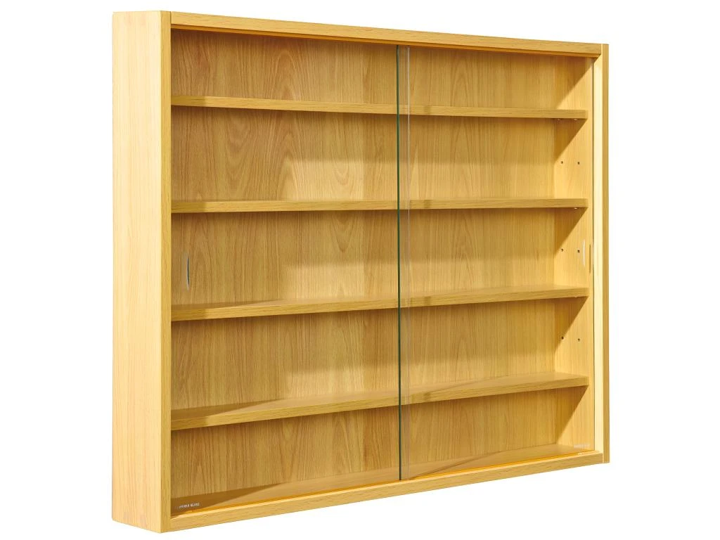 COLLECT - Vitrine Murale 5 Compartiments Aspect Hêtre 3 COLLECT - Vitrine Murale 5 Compartiments Aspect Hêtre