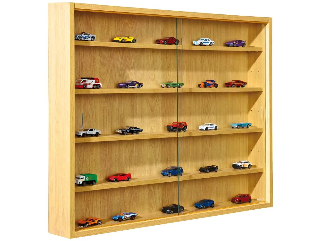 COLLECT - Vitrine Murale 5 Compartiments Aspect Hêtre 5 COLLECT - Vitrine Murale 5 Compartiments Aspect Hêtre – Image 3