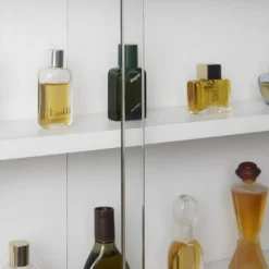 COLLECT - Vitrine Murale 5 Compartiments Grise Et Blanche -Pas Cher Mobiliora Magasin bibliotheque vitrine et etagere 10005751