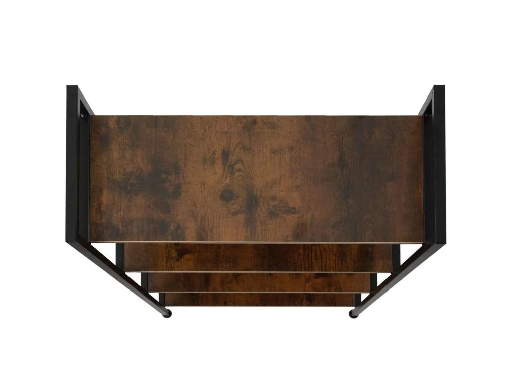 Grande étagère Bibliothèque Au Look Industriel/ Vintage 4 Niveaux 121,5 Cm Marron 08_0000278 6 Grande étagère Bibliothèque Au Look Industriel/ Vintage 4 Niveaux 121,5 Cm Marron 08_0000278 – Image 4