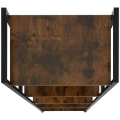 Grande étagère Bibliothèque Au Look Industriel/ Vintage 5 Niveaux 151,5 Cm Marron 08_0000575 10 Grande étagère Bibliothèque Au Look Industriel/ Vintage 5 Niveaux 151,5 Cm Marron 08_0000575 -Pas Cher Mobiliora Magasin bibliotheque vitrine et etagere 10764433