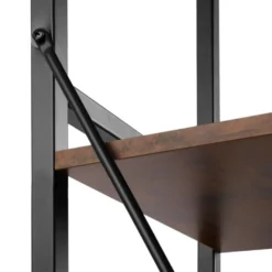 Grande étagère Bibliothèque Au Look Industriel/ Vintage 5 Niveaux 151,5 Cm Marron 08_0000575 11 Grande étagère Bibliothèque Au Look Industriel/ Vintage 5 Niveaux 151,5 Cm Marron 08_0000575 -Pas Cher Mobiliora Magasin bibliotheque vitrine et etagere 10764435