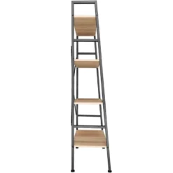 Grande étagère Bibliothèque Au Look Industriel/ Vintage 4 Niveaux 139 Cm Beige 08_0000559 9 Grande étagère Bibliothèque Au Look Industriel/ Vintage 4 Niveaux 139 Cm Beige 08_0000559 -Pas Cher Mobiliora Magasin bibliotheque vitrine et etagere 10764477