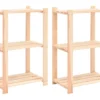 Lot De 2 étagères De Rangement à 3 Niveaux 60 X 38 X 90 Cm Pin 150 Kg 02_0000675 2 Lot De 2 étagères De Rangement à 3 Niveaux 60 X 38 X 90 Cm Pin 150 Kg 02_0000675 -Pas Cher Mobiliora Magasin bibliotheque vitrine et etagere 10764507