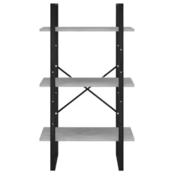 Étagère De Rangement 60 X 30 X 105 Cm Aggloméré Gris 02_0000631 -Pas Cher Mobiliora Magasin bibliotheque vitrine et etagere 10764713