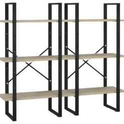 Lot De 2 étagères De Rangement 60 X 30 X 210 Cm Aggloméré 02_0000661 8 Lot De 2 étagères De Rangement 60 X 30 X 210 Cm Aggloméré 02_0000661 -Pas Cher Mobiliora Magasin bibliotheque vitrine et etagere 10764737