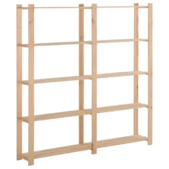 Étagère De Stockage 5 Niveaux 170 X 28,5 X 170 Cm Bois De Pin Massif 02_0000659