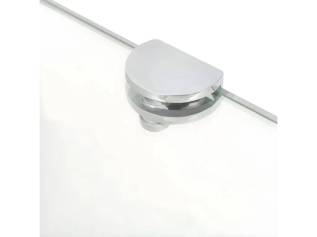 Étagère Armoire Meuble Design De Coin + Supports Chromés Verre Transparent 35 X 35 Cm 2702218/2 6 Étagère Armoire Meuble Design De Coin + Supports Chromés Verre Transparent 35 X 35 Cm 2702218/2 – Image 4