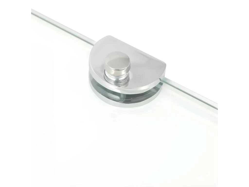 Étagère Armoire Meuble Design De Coin + Supports Chromés Verre Transparent 35 X 35 Cm 2702218/2 7 Étagère Armoire Meuble Design De Coin + Supports Chromés Verre Transparent 35 X 35 Cm 2702218/2 – Image 5