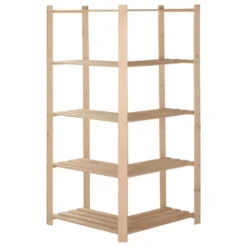 Étagère D'angle De Rangement 5 Niveaux Organisateur De Stockage étagère D'entrepôt Cuisine Salon Sous-sol Intérieur 170 Cm Pin 02_0000624 10 Étagère D'angle De Rangement 5 Niveaux Organisateur De Stockage étagère D'entrepôt Cuisine Salon Sous-sol Intérieur 170 Cm Pin 02_0000624 -Pas Cher Mobiliora Magasin bibliotheque vitrine et etagere 10765027