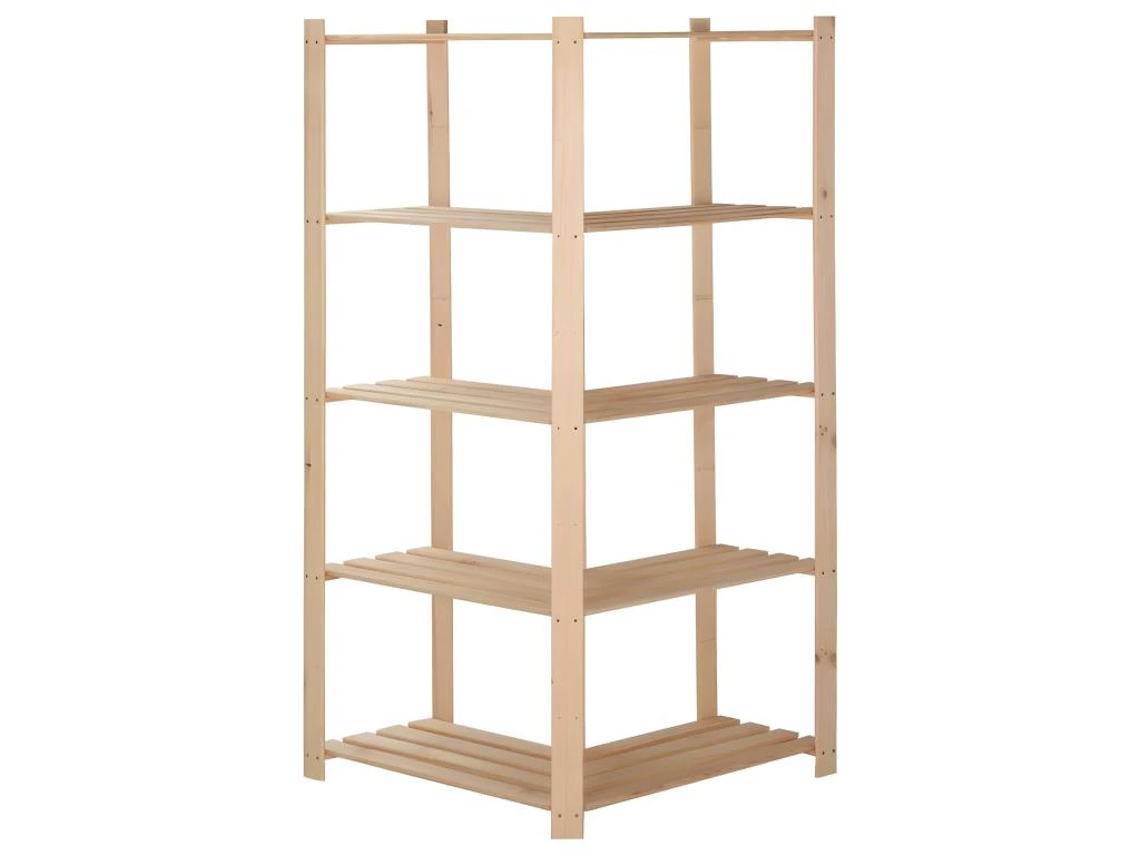 Étagère D'angle De Rangement 5 Niveaux Organisateur De Stockage étagère D'entrepôt Cuisine Salon Sous-sol Intérieur 170 Cm Pin 02_0000624 6 Étagère D'angle De Rangement 5 Niveaux Organisateur De Stockage étagère D'entrepôt Cuisine Salon Sous-sol Intérieur 170 Cm Pin 02_0000624 – Image 4