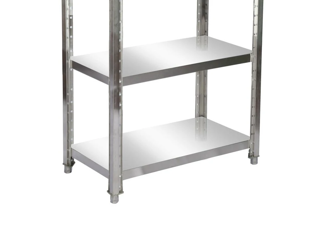 Étagères En Acier Affiné 4 Surfaces De Rangement Meuble Cuisine 155 Cm Acier Inoxydable 16_0000507 4 Étagères En Acier Affiné 4 Surfaces De Rangement Meuble Cuisine 155 Cm Acier Inoxydable 16_0000507 – Image 2