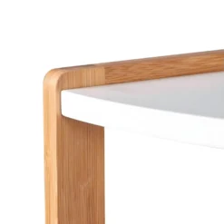 Étagère Debout Avec étagères En Bois Cadre En Bambou à 3 Niveaux Pour Le Salon 19_0000275 -Pas Cher Mobiliora Magasin bibliotheque vitrine et etagere 10765663