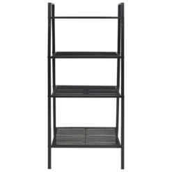 Étagère Armoire Meuble Design Bibliothèque échelle 4 Niveaux Métal Noir 2702038/2 -Pas Cher Mobiliora Magasin bibliotheque vitrine et etagere 10765741
