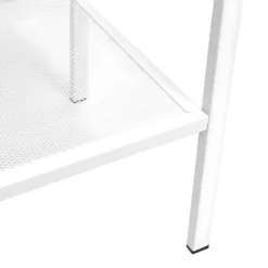 Étagère Armoire Meuble Design Bibliothèque échelle 4 Niveaux Métal Blanc 2702039/2 -Pas Cher Mobiliora Magasin bibliotheque vitrine et etagere 10766015