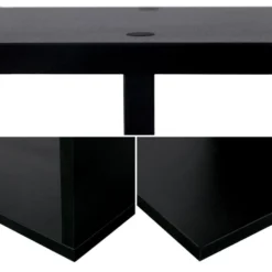 Bibliothèque 6 étagères Noire VIRGINIA - HAPPY GARDEN -Pas Cher Mobiliora Magasin bibliotheque vitrine et etagere 10781069