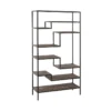Étagère Bois/Métal - BROOKLAND -Pas Cher Mobiliora Magasin bibliotheque vitrine et etagere 11124355
