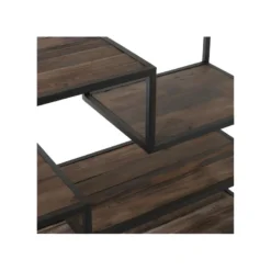 Étagère Bois/Métal - BROOKLAND -Pas Cher Mobiliora Magasin bibliotheque vitrine et etagere 11124361