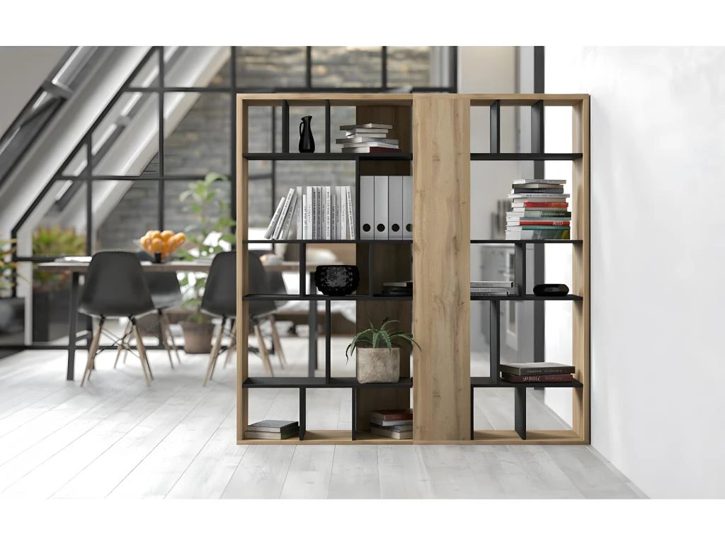 Bibliothèque Design 13 Niches De Rangements L80 X H160 Cm - Twin 8 Bibliothèque Design 13 Niches De Rangements L80 X H160 Cm - Twin – Image 6