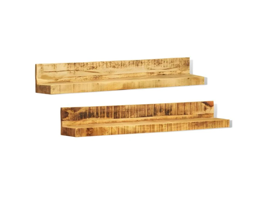 Étagère Armoire Meuble Design Lot De 2 Murales En Bois Solide 2702085/2 4 Étagère Armoire Meuble Design Lot De 2 Murales En Bois Solide 2702085/2 – Image 2