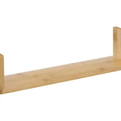 Lot De 3 Étagères Murales Flottantes En Bambou Fixations Invisibles -Pas Cher Mobiliora Magasin bibliotheque vitrine et etagere 11511119