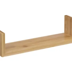 Lot De 3 Étagères Murales Flottantes En Bambou Fixations Invisibles -Pas Cher Mobiliora Magasin bibliotheque vitrine et etagere 11511121