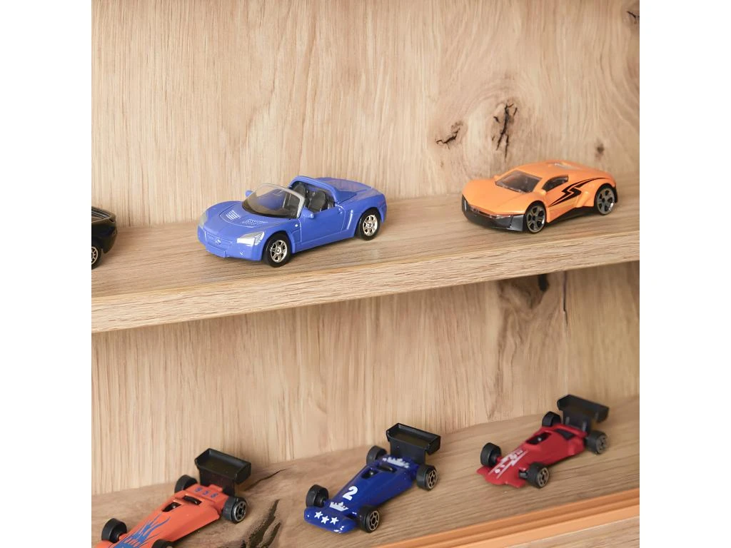 COLLECT - Vitrine Murale 5 Compartiments Aspect Chêne Artisan 6 COLLECT - Vitrine Murale 5 Compartiments Aspect Chêne Artisan – Image 4