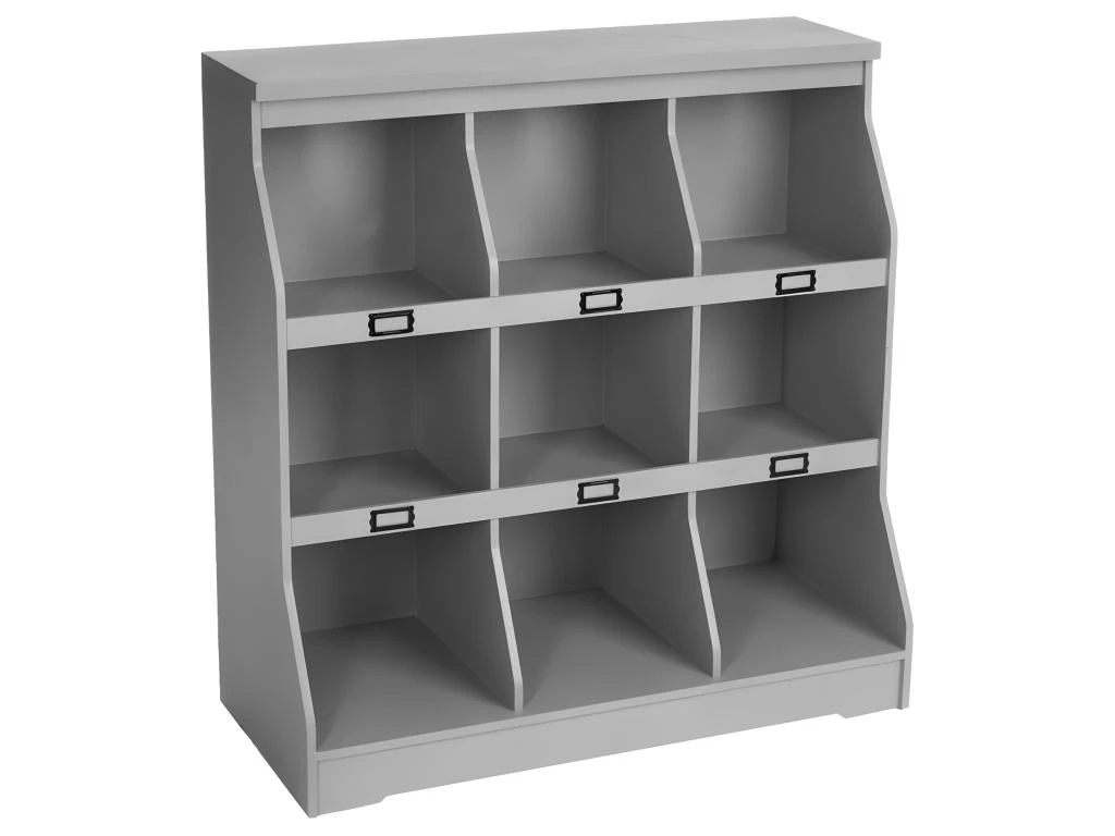 Etagère Safia Vagues 9 Cases - Gris 3 Etagère Safia Vagues 9 Cases - Gris