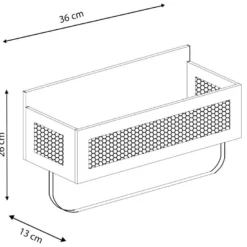 Étagère Murale Peru Avec Tringle à Vêtements, Rotin Naturel -Pas Cher Mobiliora Magasin bibliotheque vitrine et etagere 12516139