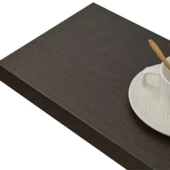 Set De 2 Etagères Bois Modernes Marron Foncé 3,8x100x25 -Pas Cher Mobiliora Magasin bibliotheque vitrine et etagere 12518859