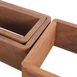 Lot 3 Etagere Biblioteque Rectangle Bois Sombre Vintage 24x41x9 -Pas Cher Mobiliora Magasin bibliotheque vitrine et etagere 12518949