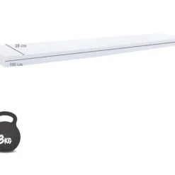 Set 2 Étagères Blanches Bois Mdf Chambre Moderne 3,8x100x25 11 Set 2 Étagères Blanches Bois Mdf Chambre Moderne 3,8x100x25 -Pas Cher Mobiliora Magasin bibliotheque vitrine et etagere 12519039