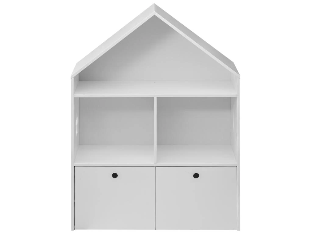 Bibliothèque Pour Enfants En Bois Blanc 3 Etageres 2 Tiroirs 4 Bibliothèque Pour Enfants En Bois Blanc 3 Etageres 2 Tiroirs – Image 2