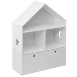 Bibliothèque Pour Enfants En Bois Blanc 3 Etageres 2 Tiroirs 13 Bibliothèque Pour Enfants En Bois Blanc 3 Etageres 2 Tiroirs -Pas Cher Mobiliora Magasin bibliotheque vitrine et etagere 12521751