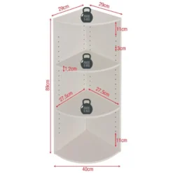 Bibliothèque Étagère D'Angle Blanche 3 Étagères Modulaires Aggloméré -Pas Cher Mobiliora Magasin bibliotheque vitrine et etagere 12521805
