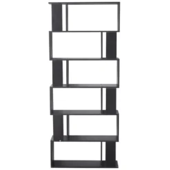 Etagère Bibliothèque Moderne Bois Noir 6 Etagères 190x60x24 9 Etagère Bibliothèque Moderne Bois Noir 6 Etagères 190x60x24 -Pas Cher Mobiliora Magasin bibliotheque vitrine et etagere 12521881