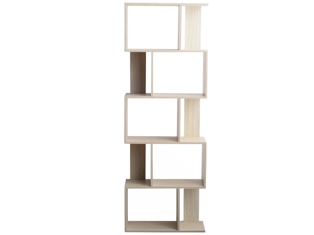 Bibliotheque 5 Etageres Sapin Blanchi Mdf Bureau 169x60x24 4 Bibliotheque 5 Etageres Sapin Blanchi Mdf Bureau 169x60x24 – Image 2