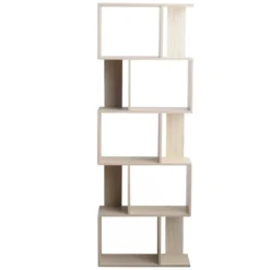 Bibliotheque 5 Etageres Sapin Blanchi Mdf Bureau 169x60x24 15 Bibliotheque 5 Etageres Sapin Blanchi Mdf Bureau 169x60x24 -Pas Cher Mobiliora Magasin bibliotheque vitrine et etagere 12521905