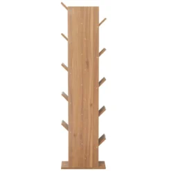 Bibliothèque Etagère 10 Etagères Bois Marron Moderne 160x44,5x22 -Pas Cher Mobiliora Magasin bibliotheque vitrine et etagere 12521917