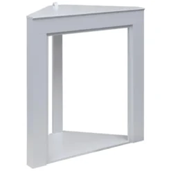 Cadre Décoratif Pour Cheminée En Bois Blanc Classique -Pas Cher Mobiliora Magasin bibliotheque vitrine et etagere 12522187