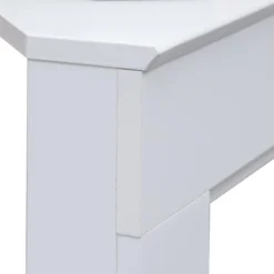 Cadre Décoratif Pour Cheminée En Bois Blanc Classique -Pas Cher Mobiliora Magasin bibliotheque vitrine et etagere 12522189