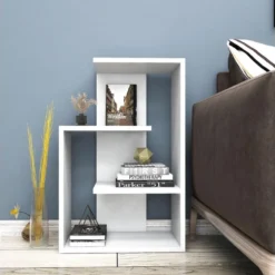 Étagère Pour Livres 100% Panneaux De Particules Couleur Blanc. 47x73x22 -Pas Cher Mobiliora Magasin bibliotheque vitrine et etagere 13048959