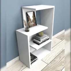 Étagère Pour Livres 100% Panneaux De Particules Couleur Blanc. 47x73x22 -Pas Cher Mobiliora Magasin bibliotheque vitrine et etagere 13048961