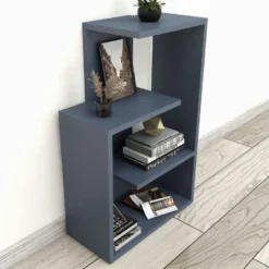 Étagère Pour Livres 100% Panneaux De Particules Couleur Anthracite 47x73x22 -Pas Cher Mobiliora Magasin bibliotheque vitrine et etagere 13048997