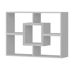 Étagère Pour Livres 100% Panneaux De Particules Couleur Blanc 105x76,4x29,5 -Pas Cher Mobiliora Magasin bibliotheque vitrine et etagere 13049277