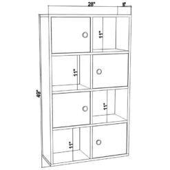 Étagère Pour Livres 100% Panneaux De Particules Couleur Chêne Blanc. 72x25x123,4 -Pas Cher Mobiliora Magasin bibliotheque vitrine et etagere 13049547