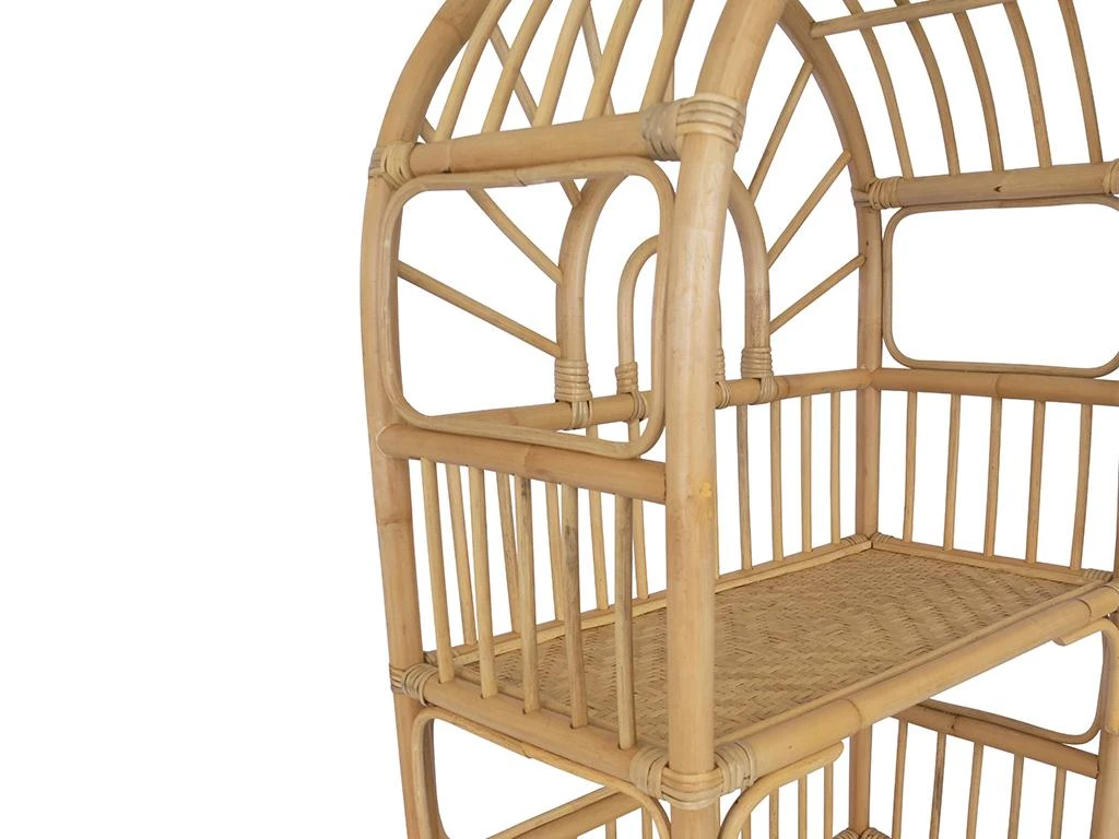 Etagère - 4 étagères - Rotin - Coloris : Naturel - IRISOU 8 Etagère - 4 étagères - Rotin - Coloris : Naturel - IRISOU – Image 6