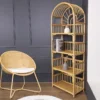 Etagère - 4 étagères - Rotin - Coloris : Naturel - IRISOU -Pas Cher Mobiliora Magasin bibliotheque vitrine et etagere 667451
