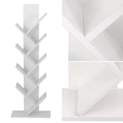 Bibliothèque 8 étagères Inclinées Blanche SIMONE - HAPPY GARDEN 10 Bibliothèque 8 étagères Inclinées Blanche SIMONE - HAPPY GARDEN -Pas Cher Mobiliora Magasin bibliotheque vitrine et etagere 8845275