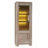 Vitrine, Bibliothèque Petit Modèle FARRA + LED. Style Contemporain Et Moderne Pour Votre Salon Ou Salle à Manger.